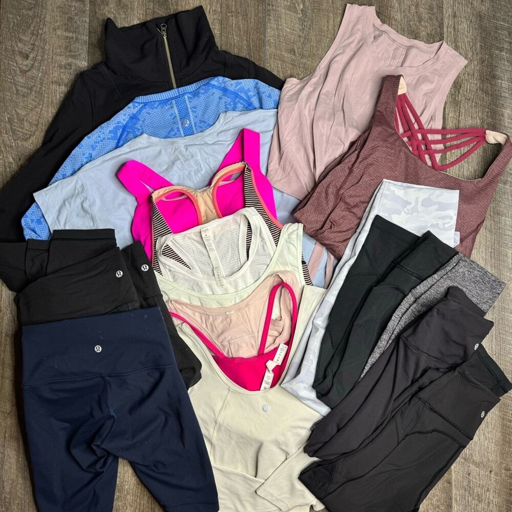 lululemon Bundle of 22 Pieces Various Sizes DIY